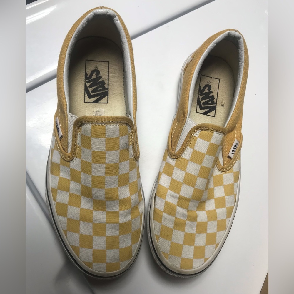 Vans classic checkerboard slides women 7.5 men 6